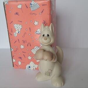 Vintage Precious Moments Kangaroo Boxer Birthday Collectible Porcelain Figurine